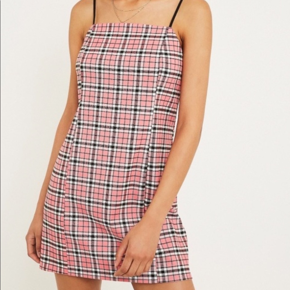 Urban Outfitters Pink Plaid Dress